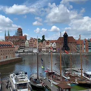 Centrum Nad Motławą Z Widokiem Na Rzekę Lub Na Patio Z Balkonem Gdańsk